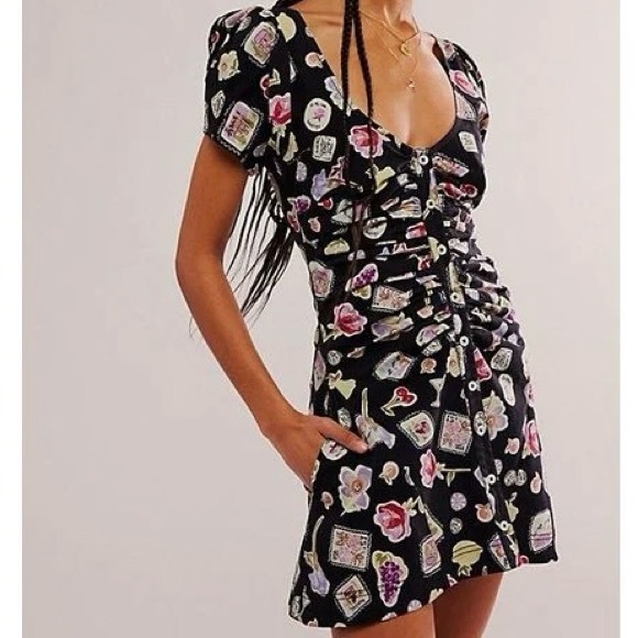 Free People Dresses & Skirts - NWOT Free People Oakley Patterned Mini Dress